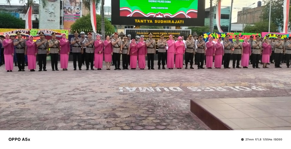 Polres Dumai Gelar Upacara Peringatan Hari Juang Polri 2025
