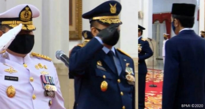 Presiden Lantik Kasal dan Kasau, Panglima TNI Jadi Saksi
