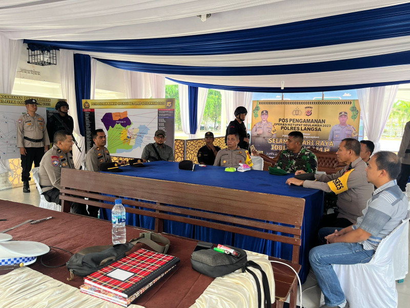 PJU Polres Langsa Cek Pos PAM