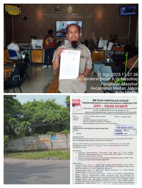 Mantan Kasi Penkum Ngaku Lupa, FKSM: Kejatisu, Harli Siregar Diyakini  Mampu Tuntaskan Dugaan Beralihnya Aset Perumahan IKIP ke Swasta senilai 1,3 T