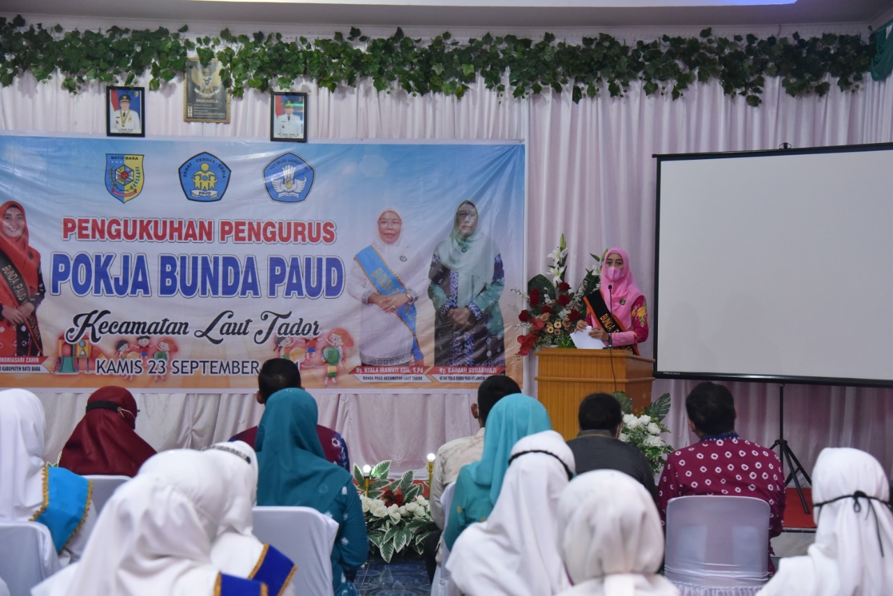 Bunda PAUD Batu Bara Kukuhkan Pokja PAUD Di Kecamatan Laut Tador 