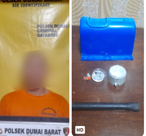 Curi Meteran Air PDAM, Renol Diamankan Tim Opsnal Polsek Dumai Barat