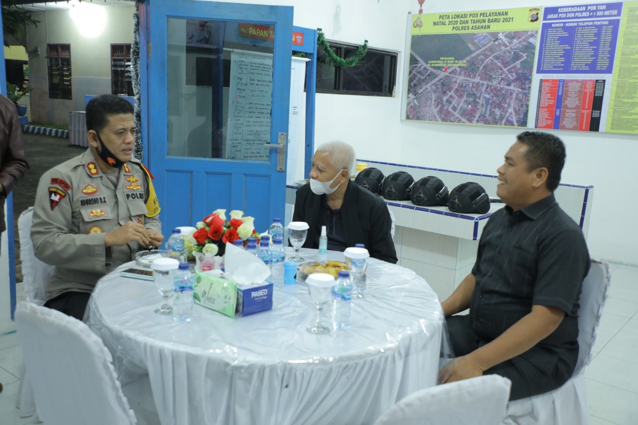 Bupati Asahan Bersama Ketua DPRD Dan Kapolres Monitoring Malam Tahun Baru 2021 