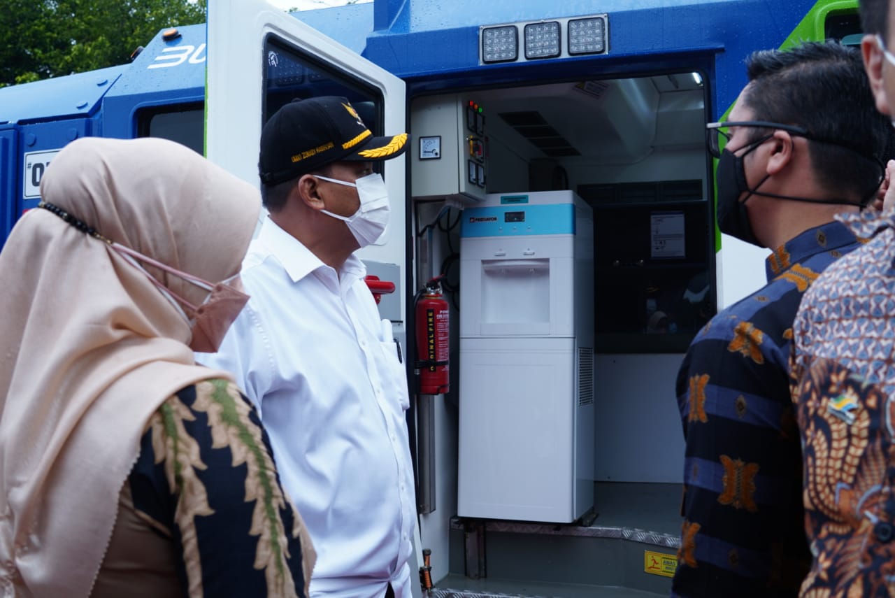 Wagub Sumatera Utara dan Walikota Tebing Tinggi Resmikan Mobile Lab PCR PT. SRI Pamela Medikal Tebin