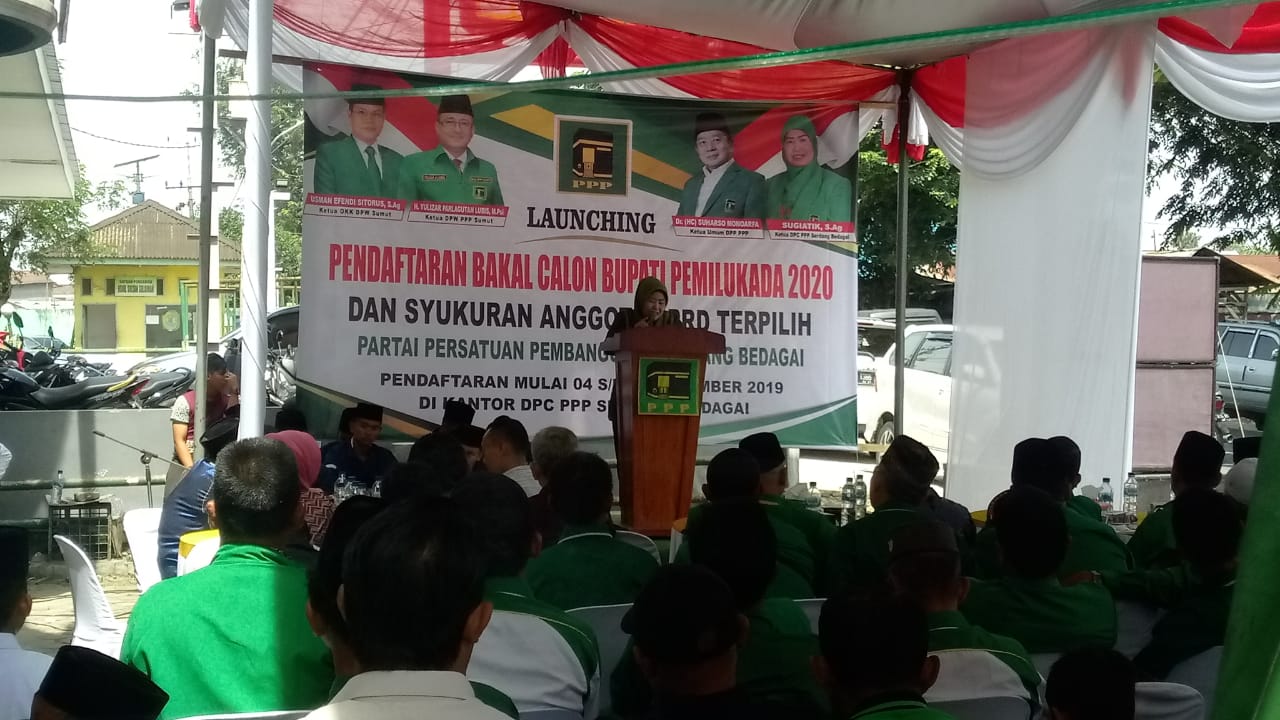 PPP Sergai Gelar Launching Pendaftaran Balon Bupati dan Wakil Bupati