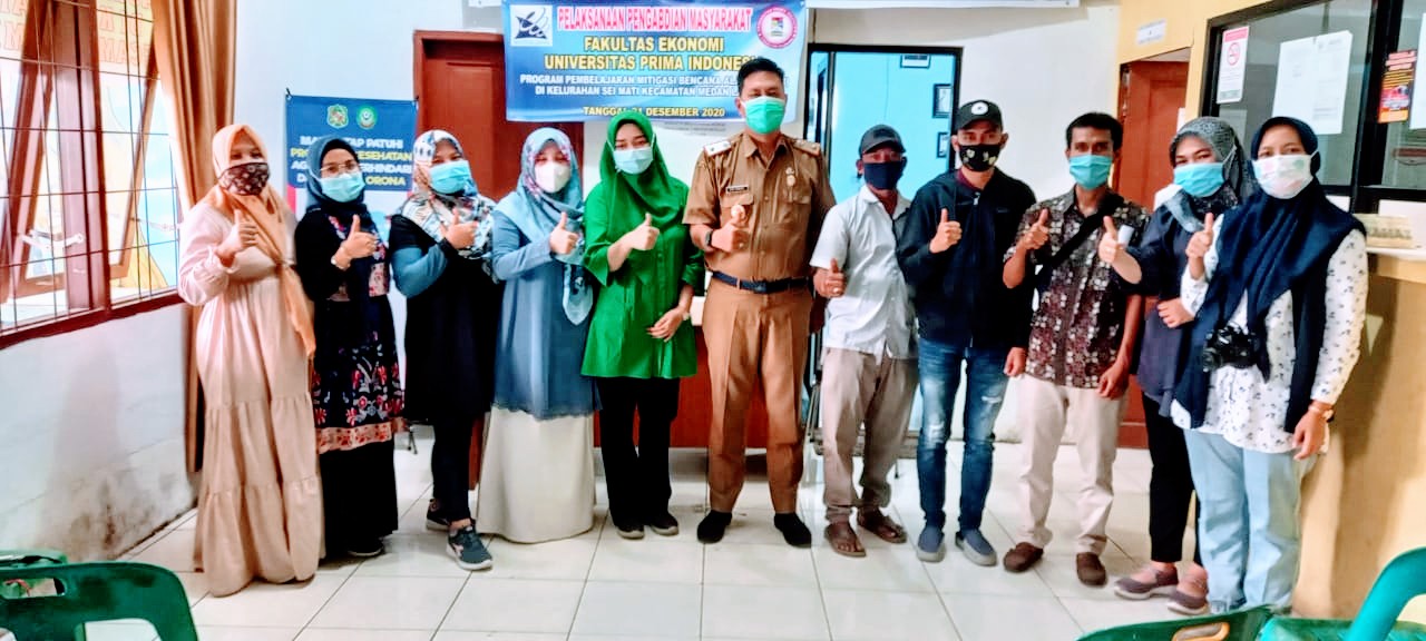 Sosialisasi Banjir, UNPRI Bersinergi bersama Kelurahan Sei Mati Bantu Korban Banjir