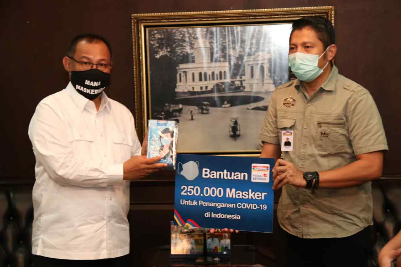 Pemko Medan Terima Bantuan 5000 Masker Dari Indomaret Cabang Meddan