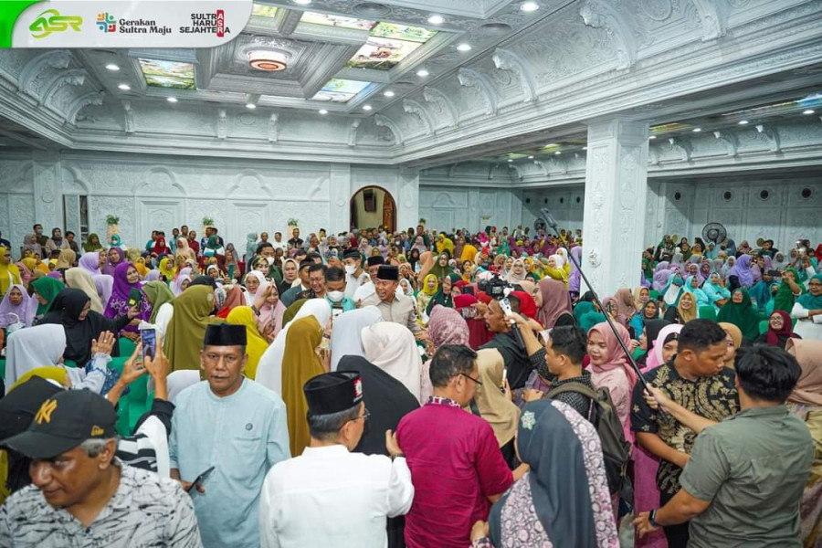 Mayjen TNI (Purn) Andi Sumangerukka Gelar Halal Bihalal