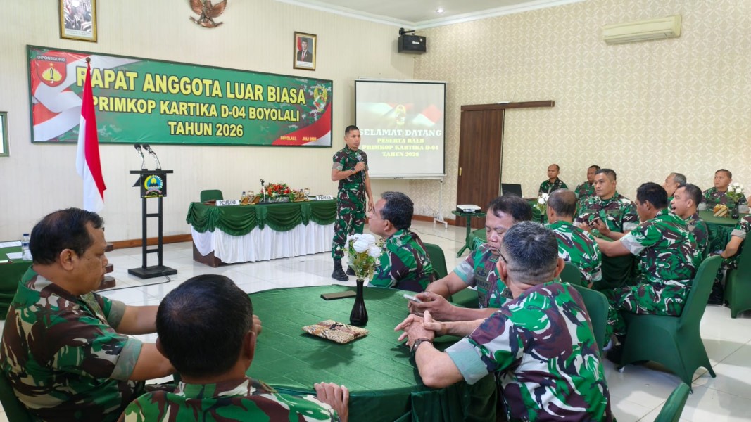 Dandim Boyolali Pimpin RALB Primkop Kartika D-04, Letda Inf Tri Atmoko Terpilih sebagai Ketua Baru
