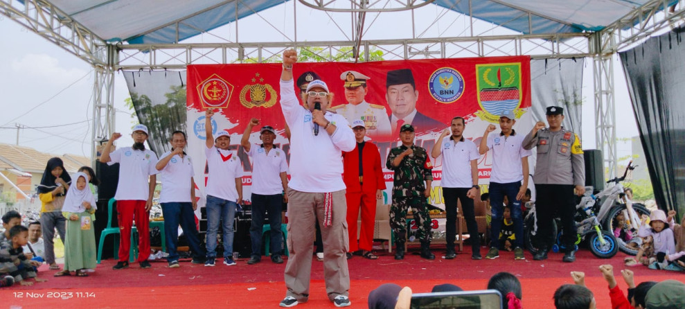 RT RW Sekadus 2 Desa Muktiwari Deklarasi Anti Narkoba Bersama Bahrudin SE