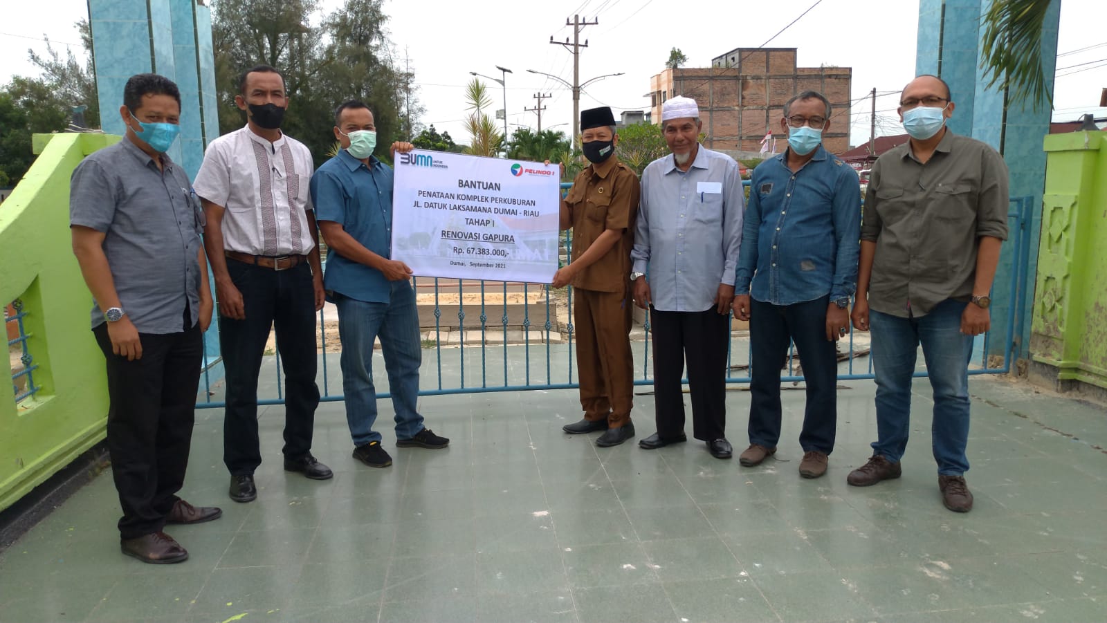 PT Pelindo I Lewat Dana CSR  Renovasi Makam Leluhur kota Dumai