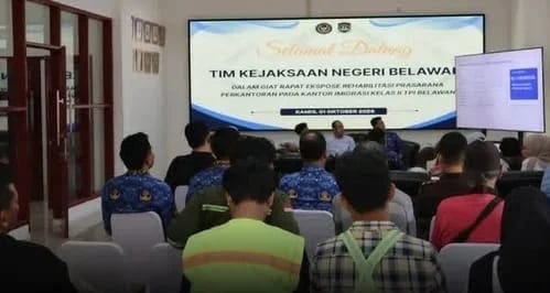 Kantor Imigrasi Belawan Rapat Money Rehabilitasi Prasarana Kantor