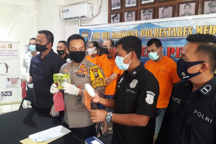 Polrestabes Medan Ringkus 4 Tersangka Narkoba Di Lokasi Berbeda, 1 Tewas Diterjang Peluru