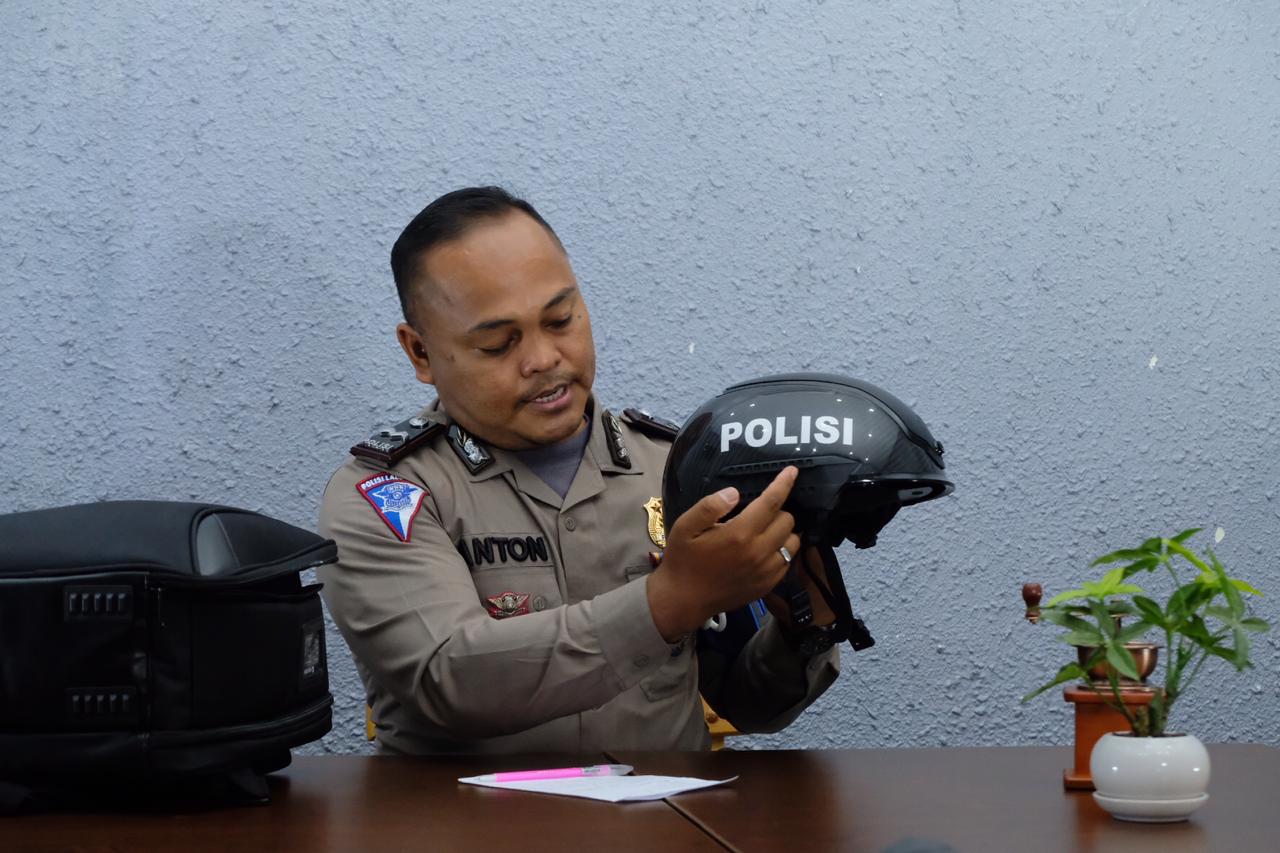 Polda Riau Gunakan Smart Helmed Thermal “Robocop” Canggih Tangani Covid-19