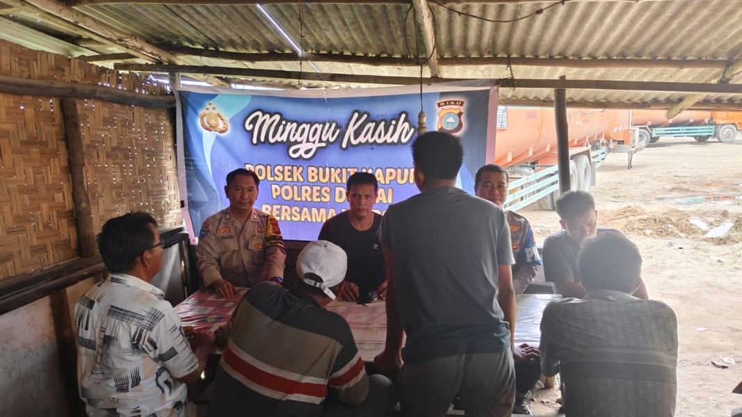 Polsek Bukit Kapur Melaksanakan Giat Minggu Kasih RT 10 Bukit Nenas