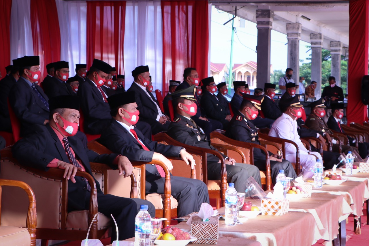 Dandim 0104/Atim Ikuti Upacara Peringatan Kemerdekaan RI Ke - 75 Di Aceh Timur