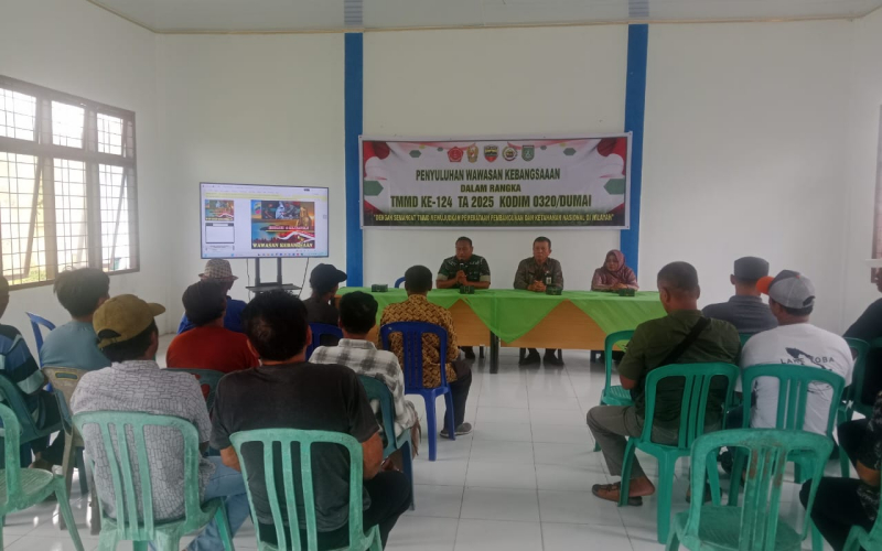 TMMD Ke 124 Kodim 0320 Kegiatan Non Fisik Penyuluhan Wasbang Kepada Masyarakat
