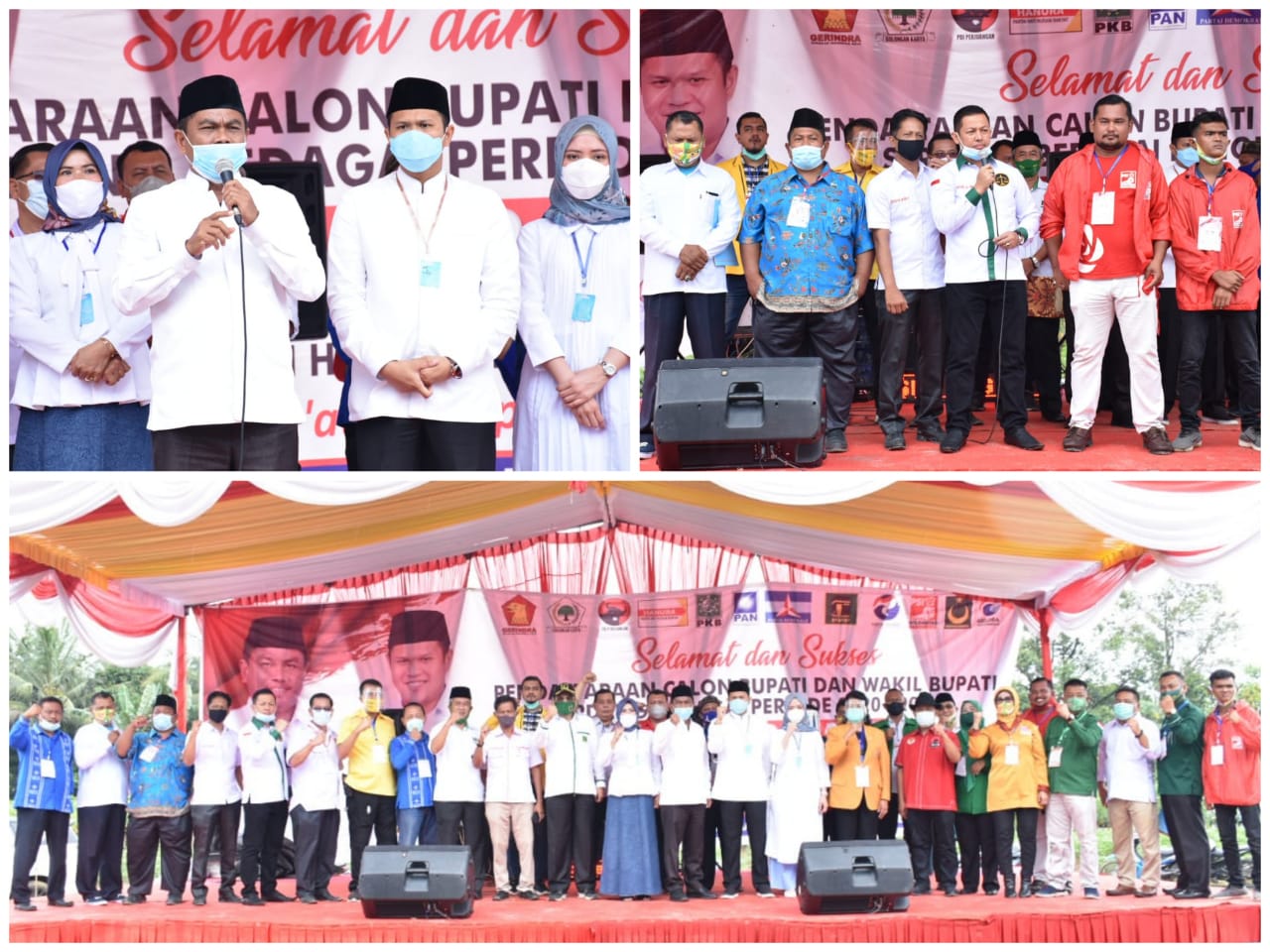 12 Partai Politik Gelar Deklarasi  Menangkan DAMBAAN di Pilkada 2020 Sergai