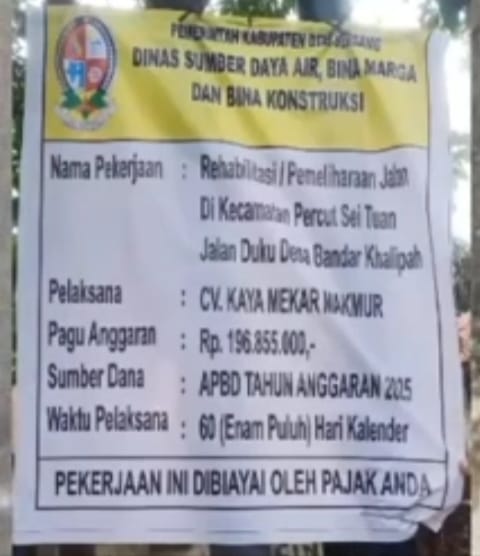 Baru Hitungan Hari Selesai Dikerjakan, Warga Bongkar Kualitas Proyek Pengaspalan Jalan Desa Bandar Khalipah
