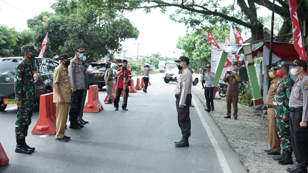 Bupati Bersama Kapolres & Dandim 0208 Asahan  Tinjau Kesiapan Pos Pam Dan Cek Point OPS Ketupat Toba