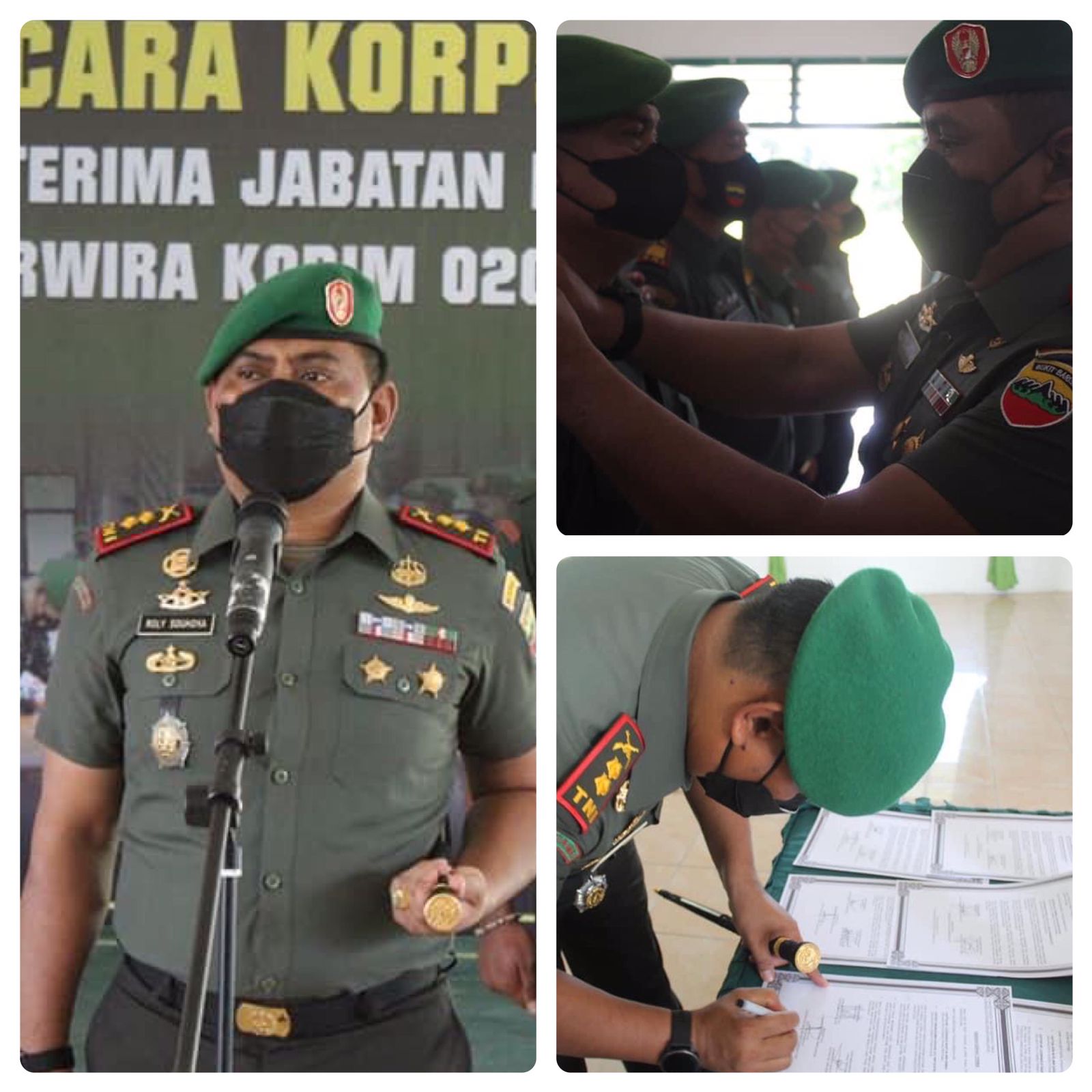 Kodim 0207 Simalungun Gelar Acara Korps Raport Serah Terima Jabatan Dan