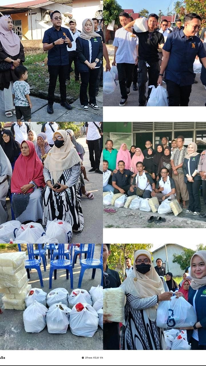 Ketua Vincent Ika Vir Dumai Berserta Rombongan Gelar Jumat Berkah Bagi Paket Sembako Untuk Warga.