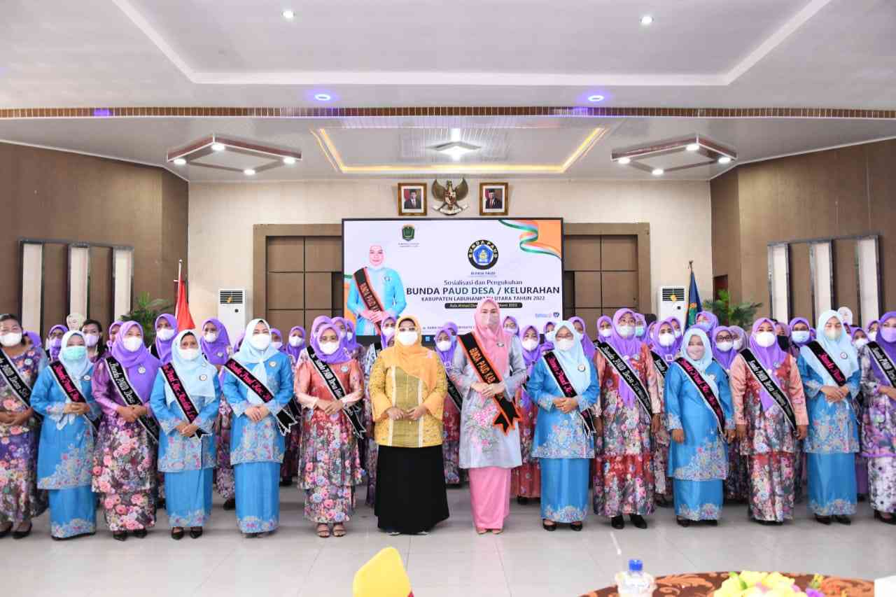 Bunda Paud Labuhanbatu Utara kukuhkan Bunda Paud Desa/Kelurahan se Kabupaten Labuhanbatu Utara