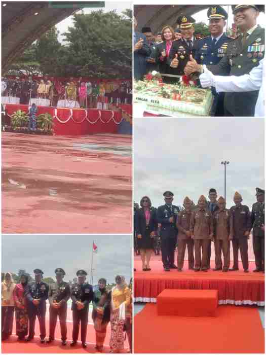 HUT TNI ke-77, Forkopimda dan Masyarakat  Kota Dumai Gelar Upacara dengan Irup Letkol Arh Hermansyah