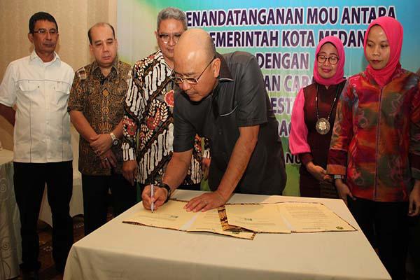 Walikota Medan Teken MOU Dengan BPJS Kesehatan Wilayah Sumut