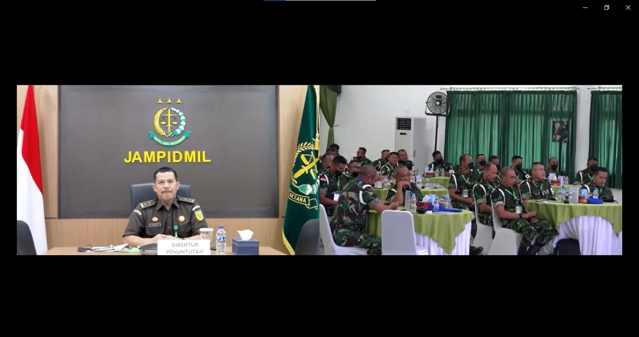 Direktur Penuntutan pada JAMPIDMIL menjadi Narasumber guna Membentuk Sinergi dengan Instansi Terkait