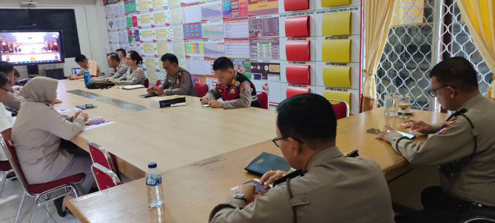 Polres Simalungun Ikuti Latpraops Patuh Toba 2024 Secara Virtual