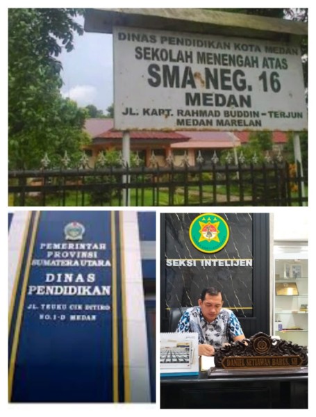 Dilaporkan sejak 2024  belum ada Penetapan Tersangka Kasus Dana Bos SMAN 16 & 19 Medan, Kajari No Respon, Rizaldi Gultom SH : Minta Kajatisu Evaluasi