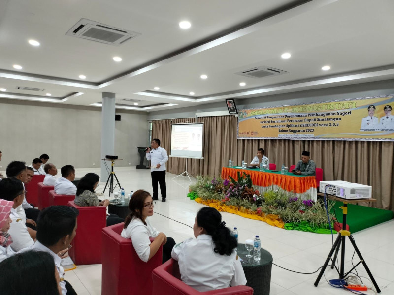 DPMN Simalungun Sosialisasikan Perbub dan Aplikasi Siskeudes Versi 2.0.5
