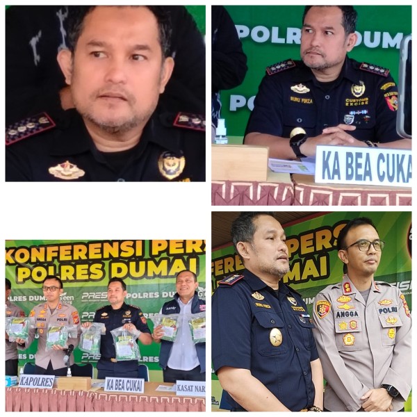 Kepala  Bea Cukai Dumai Ruru Firza  Isnandar  Sinergi  Gagalkan  Penyeludupan Sabu  25,8 Kilogram Senilai  Rp26 Miliar