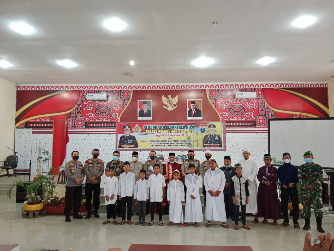 Kapolres Pelabuhan Belawan Buka Kegiatan Pesantren Kilat