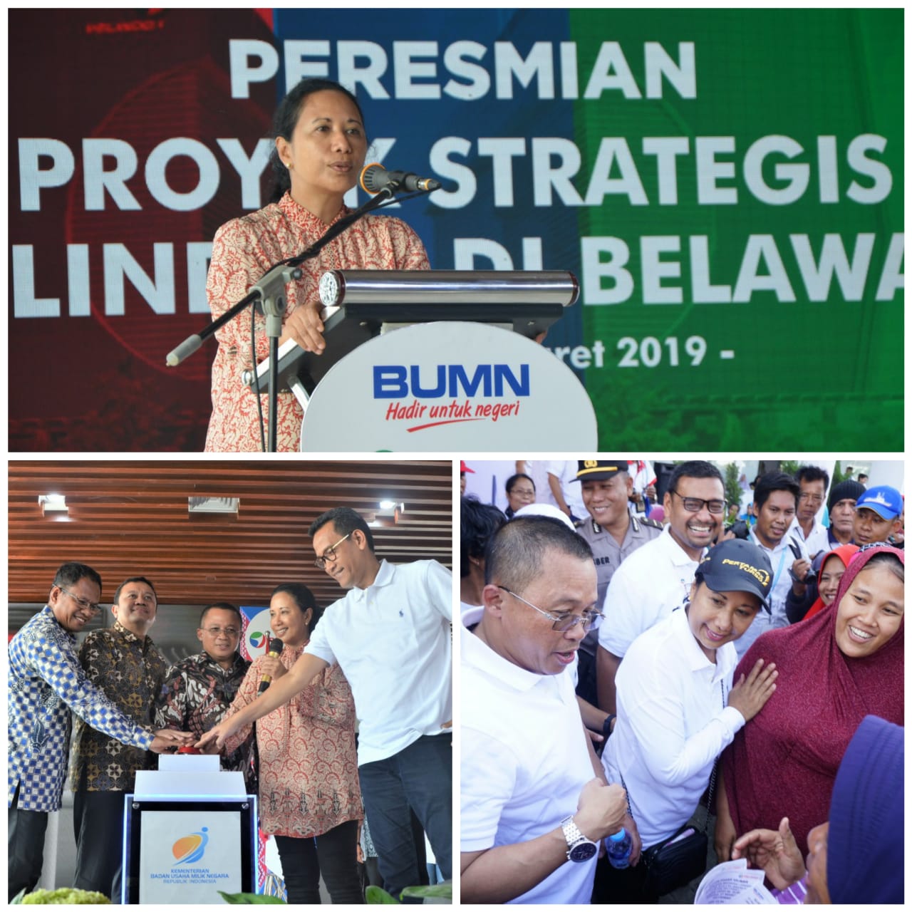 Menteri BUMN Rini Sumarno Resmikan Sejumlah Proyek PT. Pelindo l 