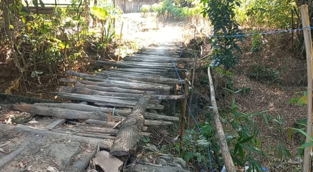 Jembatan Beton Merah Putih Akhirnya Dibangun, Warga Dukuh Joho Sambut dengan Doa