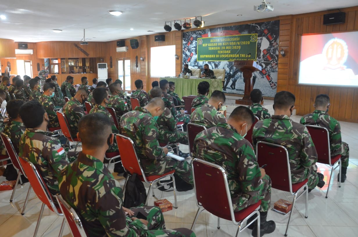 Korem 174 Merauke Gelar Sosialisasi Pemantapan Teknis Penyusunan Kelengkapan Wabku