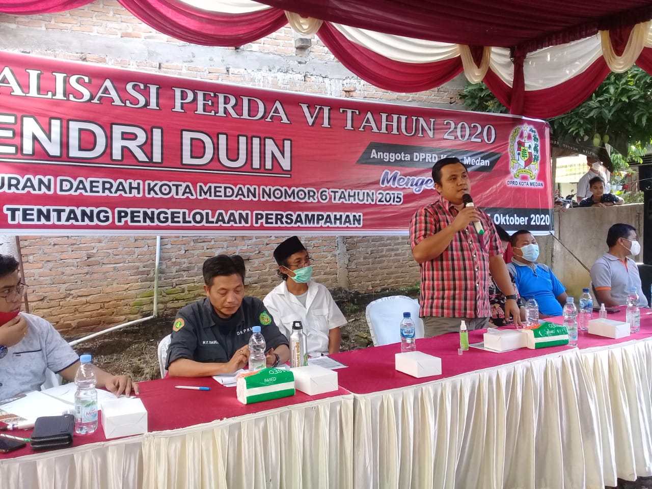 Anggota DPRD Medan Hendri Duin Sosialialisai Perda VI Tahun 2020