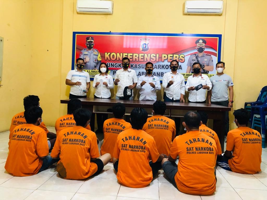 12 tersangka dengan 12 kasus serta 29.91 gram sabu-sabu diamankan masuknya bulan Ramadhan 1443 H.