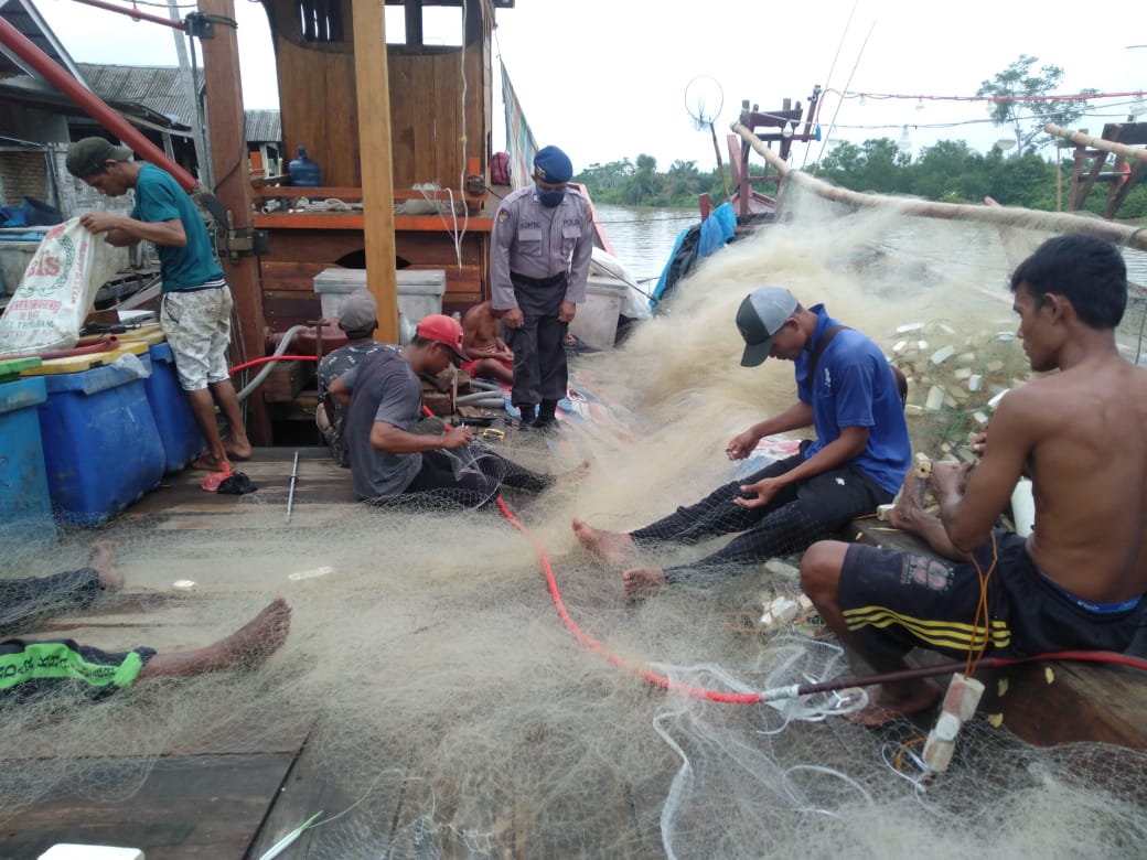 Sat Polair Polres Sergai Ajak Nelayan Terapkan AKB
