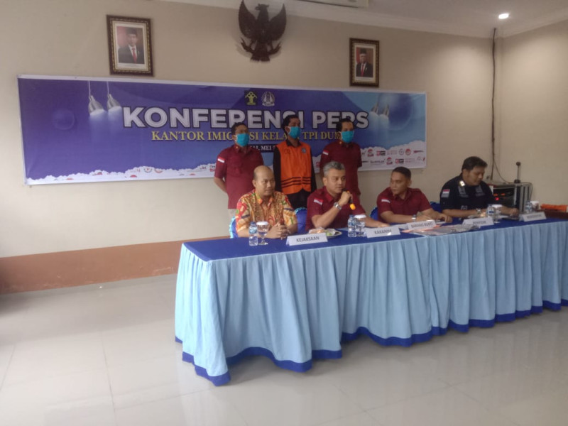 Masuk RI Tanpa Ijin, Kantor Imigrasi Kelas 1 TPI Dumai Amankan Satu Orang WNA