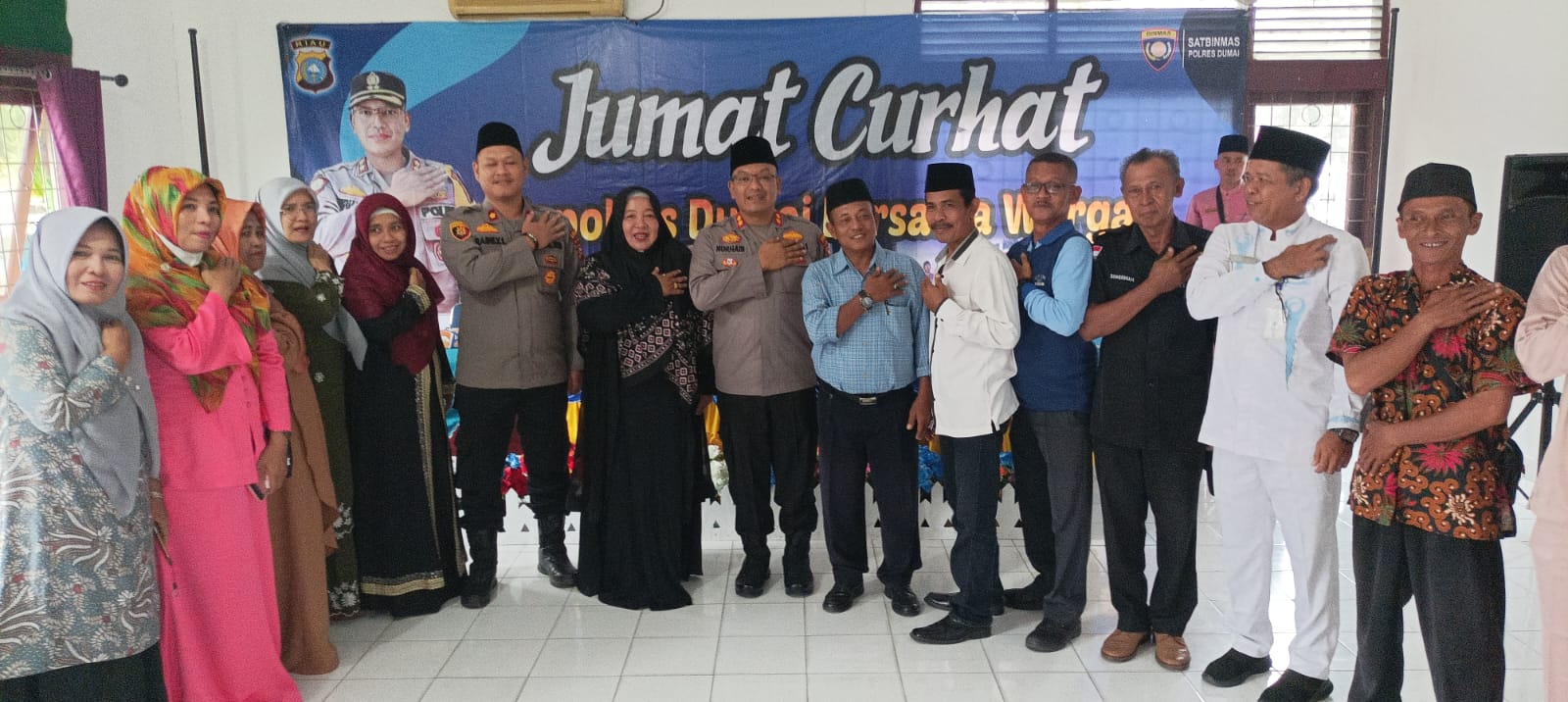 Kembali, Polres Dumai Tampung Keluhan dan Aspirasi Warga dalam Jumat Curhat