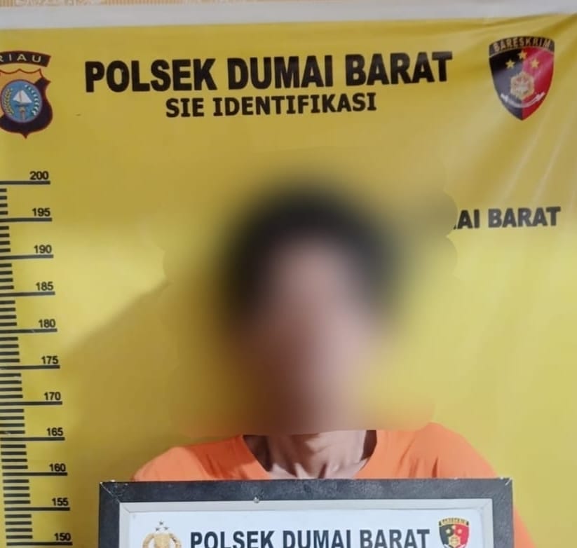 Polsek Dumai Barat Ungkap Kasus Curanmor, terungkap saat sepeda motor diparkir depan warung sekitar RSUD Dumai.