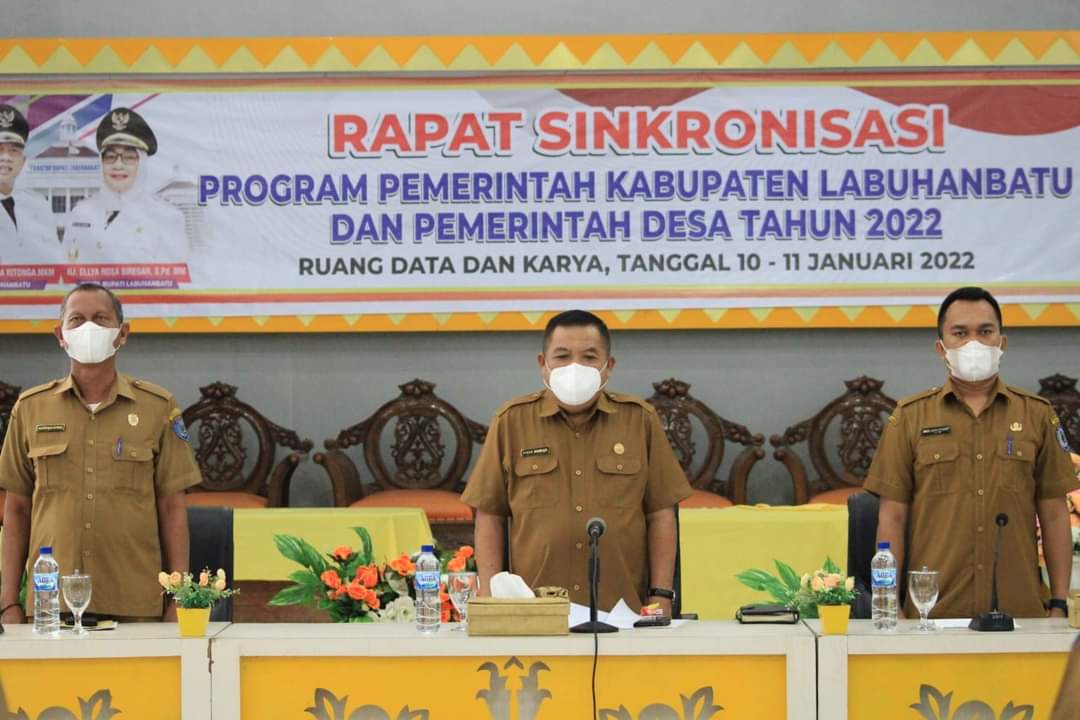 Sekdakab Labuhanbatu pimpin rapat Sinkronisasi program Pemkab dan Pemdes Tahun 2022