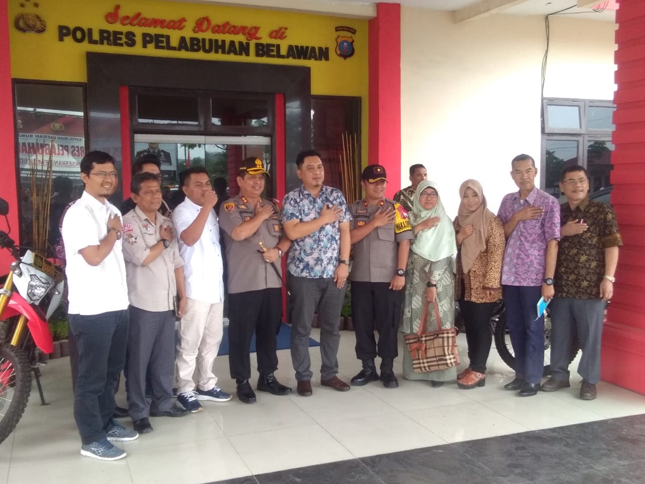 AKBP Ikhwan Lubis Terima Kunjungan Ketua KPU Medan di Mapolres Belawan