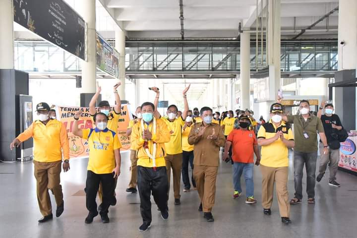 Sekda Sambut Kedatangan Pemain PSDS Kabupaten Deli Serdang