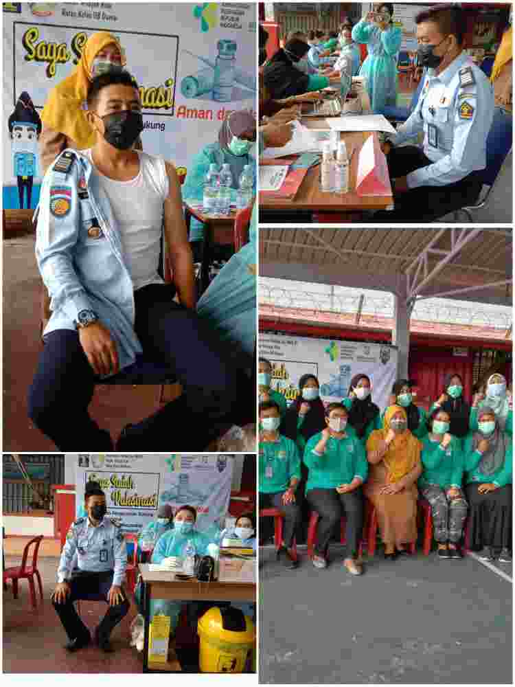 Antisipasi Covid-19, Rutan Kelas II B Dumai Vaksin Para Pegawai