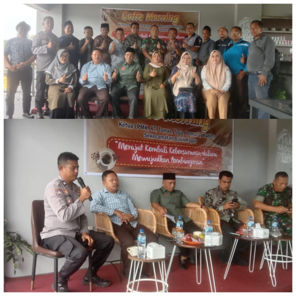 Forkopimcam dan Elemen Masyarakat Kecamatan Bukit Kapur Gelar Diskusi Publik