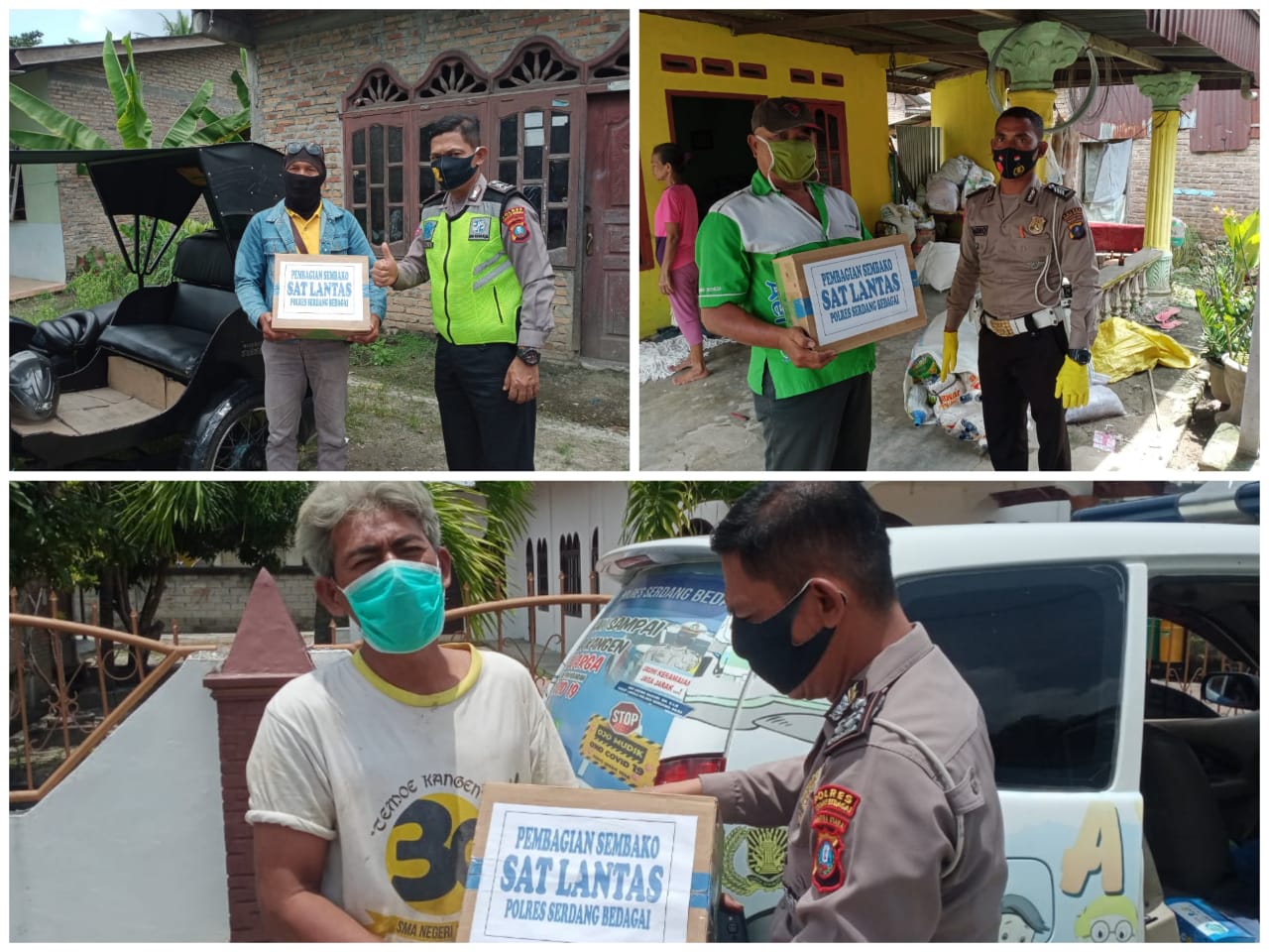 Jelang HUT Ke -65, Satlantas Polres Sergai Gelar Bakti Sosial